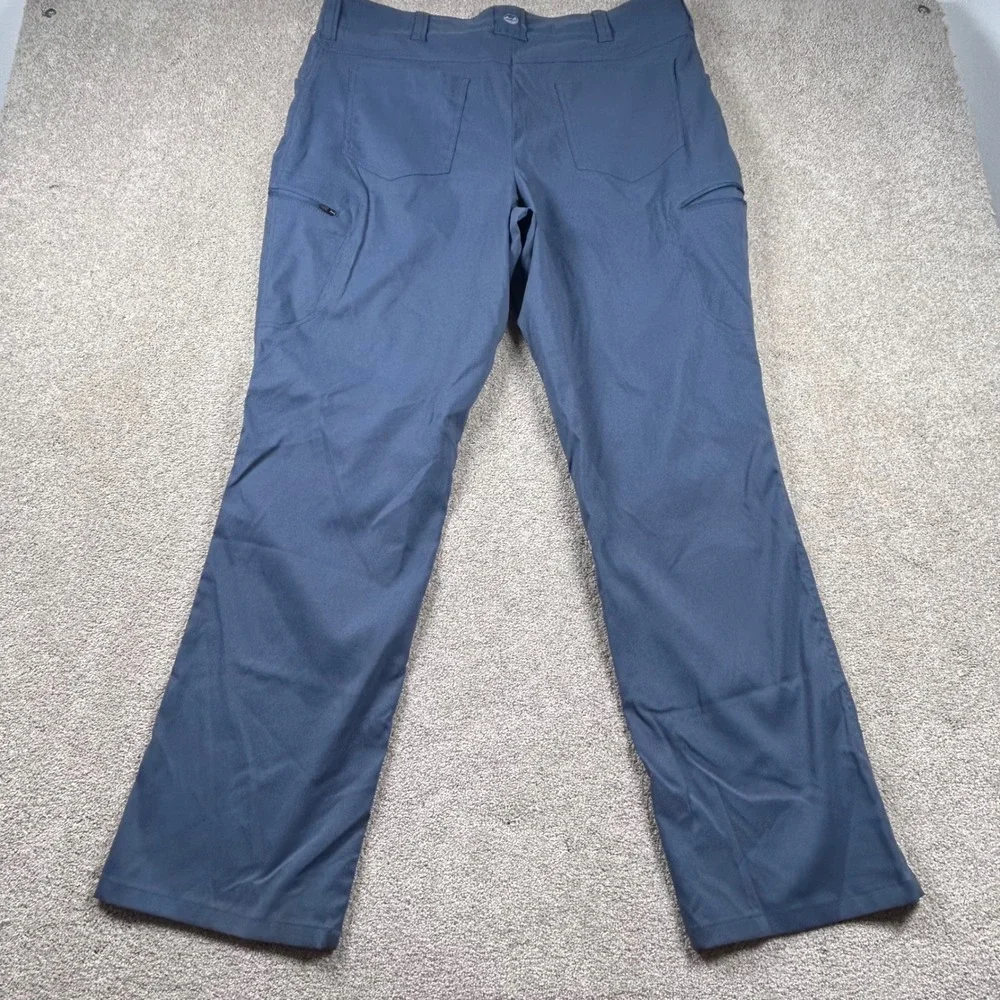 Wrangler Outdoor Mens Blue Straight Leg Hiking Cargo Pants NW780GL 38x32